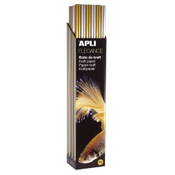 Papel Kraft Apli Oro Plata 1x3M Papel Kraft Colores Oro Papel Kraft Tamaño 1x3 M