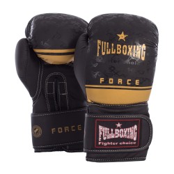 Guantes de Boxeo FullBoxing Negro 10 oz Force