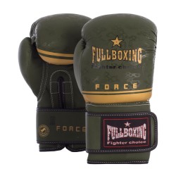 Guantes de Boxeo FullBoxing Verde Militar 10 oz Force