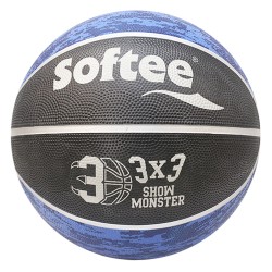 Balón Baloncesto Softee Nylon Monster Negro/Azul 6
