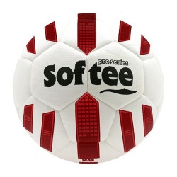 Balón Fútbol Híbrido Softee Max Blanco/Rojo Fútbol 11