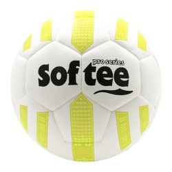 Balón Fútbol Híbrido Softee Max Blanco/Amarillo Fluor Fútbol 11