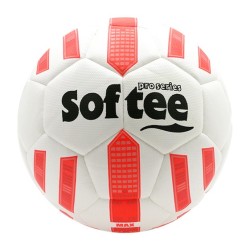 Balón Fútbol Híbrido Softee Max Blanco/Coral Flúor Fútbol 11