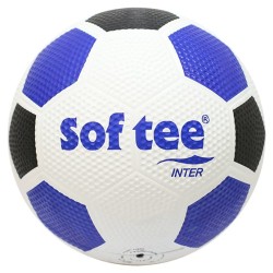 Balón Fútbol Softee 'Inter' Blanco/Azul/Negro Fútbol 11