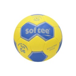 Balón Balonmano Softee Addicted Amarillo/Azul 1