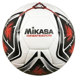 Balón Fútbol Mikasa Regateador Cuero Sintético Blanco/Rojo/Negro Fútbol 11