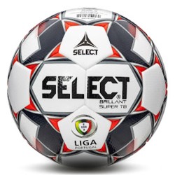 Balón Fútbol Select Brillant Super Blanco/Rojo 5