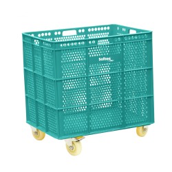 Banasta Con Ruedas Softee Verde Sft 1