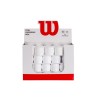 Caja 60 Overgrips Wilson Blanco Pro Perforados|Overgrips Padel