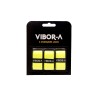 Blister 3 Overgrips Lisos Pro Vibor-A Negro Única|Overgrips Padel