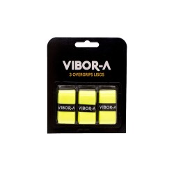 Blister 3 Overgrips Lisos Pro Vibor-A Amarillo Flúor Única