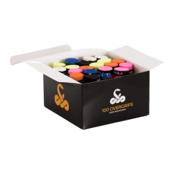 Caja De 100 Overgrips Vibor-A Liso Multicolor Única Padel Overgrip 100 Uds