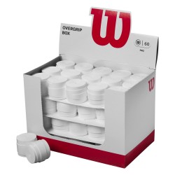 Caja 60 Overgrips Wilson Blanco Pro