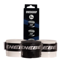 Pack 3 Overgrips Lisos Enebe Blanco/Negro/Blanco Única