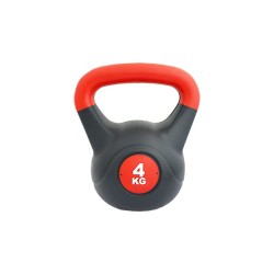 Kettlebell Pvc Rojo/Negro 8 Kg