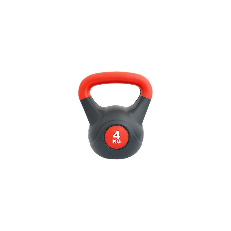 Kettlebell Pvc Rojo/Negro 8 Kg