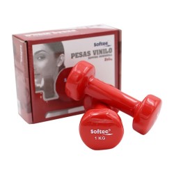 Juego Pesas Vinilo Softee Rojo 1 Kg