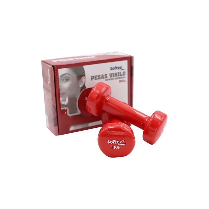 Juego Pesas Vinilo Softee Rojo 1 Kg