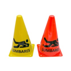 Cono Training Lumbares Naranja Fluor 23 Cm