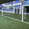 Juego Porterías Aluminio Fútbol 7 120X100 Mm Abatibles Con Arquillos Cincados|Porteria futbol 7