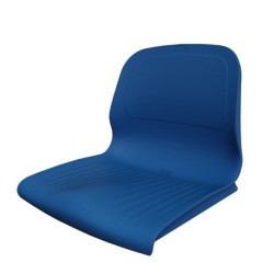 Asiento Pvc Con Respaldo Spark Cr M4 Azul