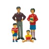 Figuras de Familia Asiatica 8 Uds  + 2 Años