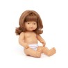 Muñeca Bebe Caucásica Pelirroja 38 +10 Meses Miniland