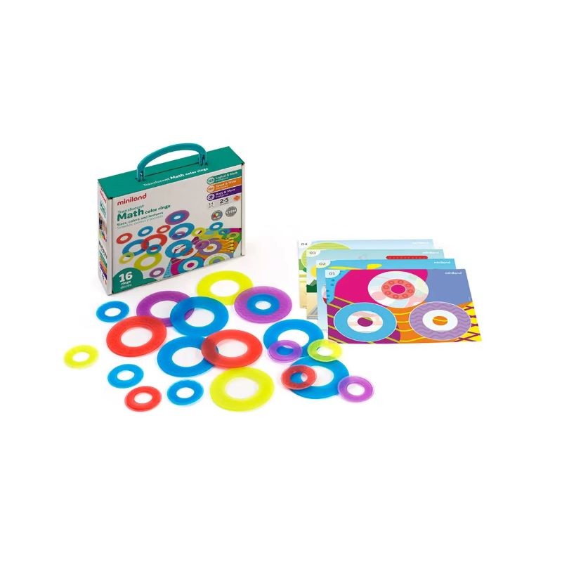 Aros Texturas Translucent Math Color Rings 2-5 Años