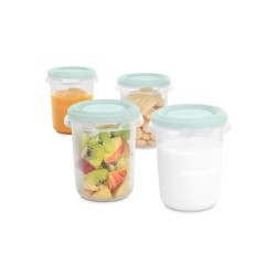 Porta Alimentos Set 4 Hermisized Mint 250Ml Departamento Alimentación Bebes Porta Alimento Saludables Capacidad Porta Alimentos 250 Ml