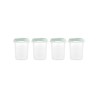 Porta Alimentos Set 4 Hermisized Mint 250Ml