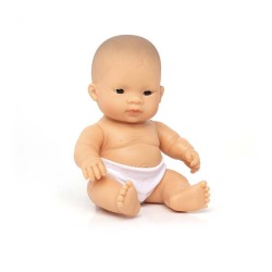 Muñeco Bebe Asiático 21 Cm +10 Meses Muñecos Productos Muñeco duro