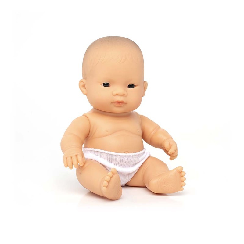 Muñeca Bebé Asiática 21 Cm +10 Meses