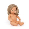 Muñeca Caucásica Rubia Oscuro Con Vitíligo 38Cm +10 Meses
