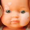 Muñeca Caucásica Rubia Oscuro Con Vitíligo 38Cm +10 Meses