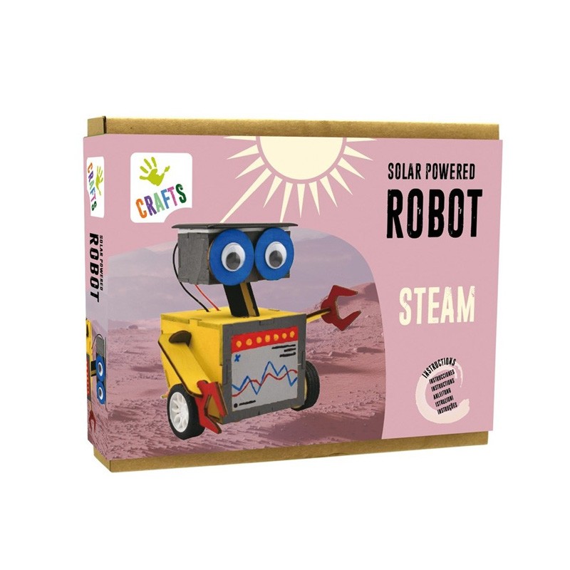 Juego didáctico crafts crea tu robot de energía solar