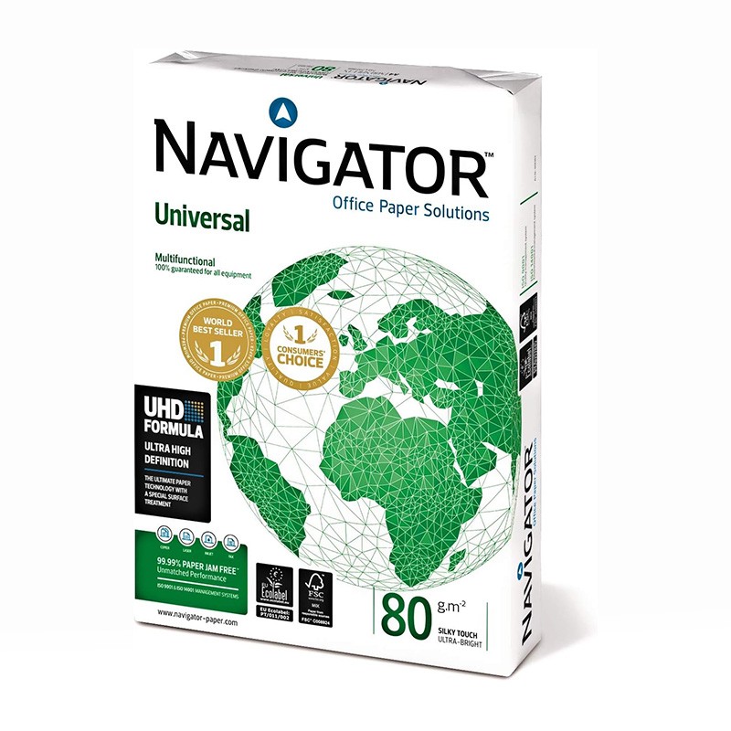 Folios A4 Navigator Universal 80 grs 500 hojas