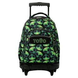 Mochila Escolar Totto con Ruedas Extraterrestre Tamaño Mochilas Mochila L Color Mochilas  Mochila Estampada Presentación Mochilas Mochila con Ruedas