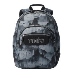Mochila Escolar Totto Rayol Bruma Gris Tamaño Mochilas Mochila L Color Mochilas  Mochila Estampada Presentación Mochilas Mochila sin Ruedas