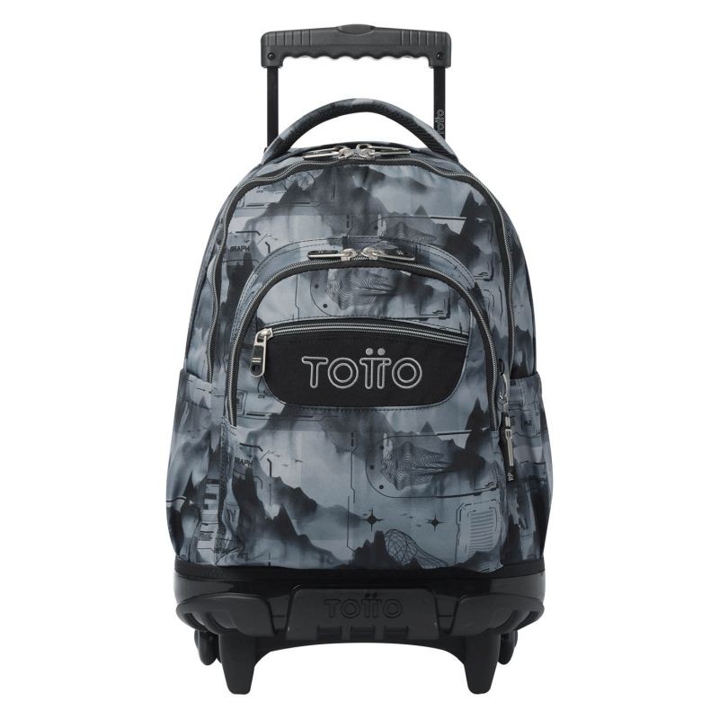 Mochila  Escolar Totto con Ruedas Bruma Gris