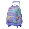 Mochila Escolar Totto con Ruedas Renglones Flowers