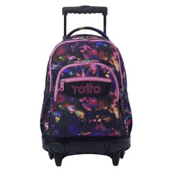 Mochila Escolar Totto con Ruedas Renglones Party Tamaño Mochilas Mochila L Color Mochilas  Mochila Estampada Presentación Mochilas Mochila con Ruedas