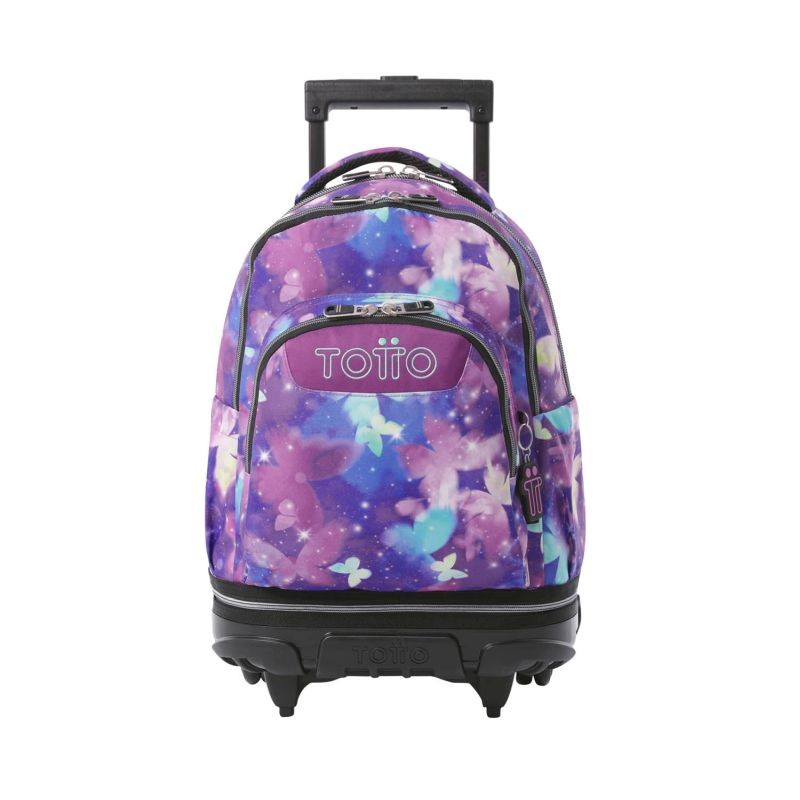 Mochila Escolar Totto con Ruedas Adaptable Tiza  Butterfly