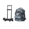 Mochila Escolar Totto con Ruedas Adaptable Bruma Gris