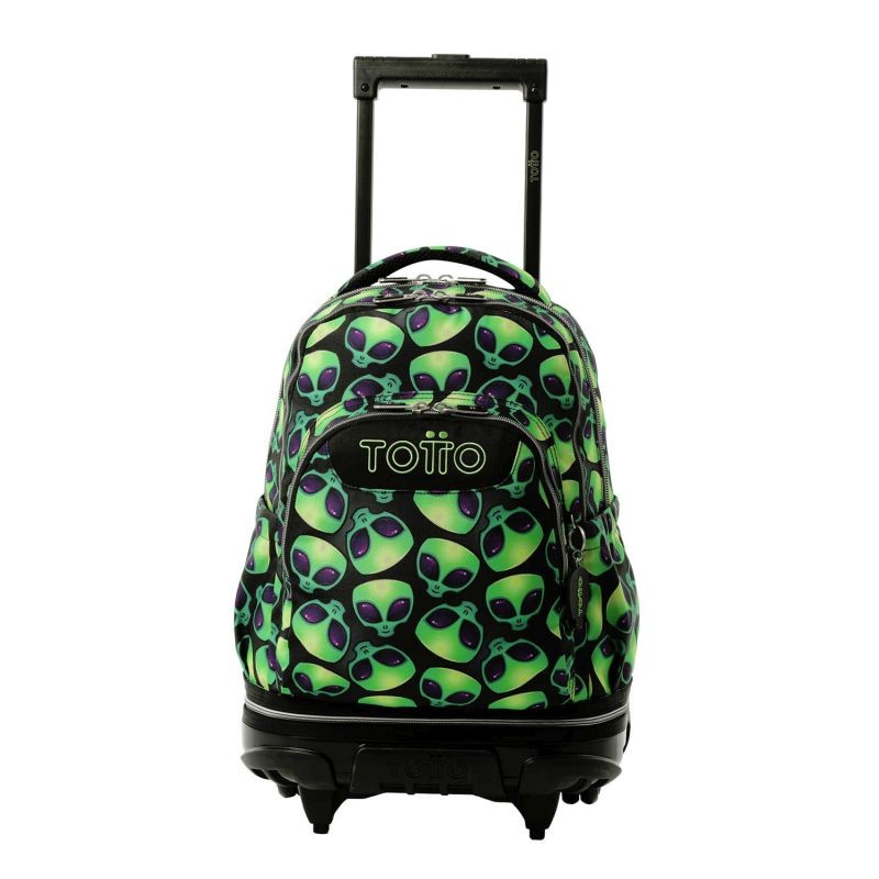 Mochila Escolar Totto con Ruedas Adaptable Tiza Extraterrestre