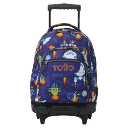 Mochila Totto con Ruedas Totto Chico Cohetes