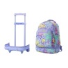 Mochila Escolar Totto con Ruedas Adaptable Tiza Flowers