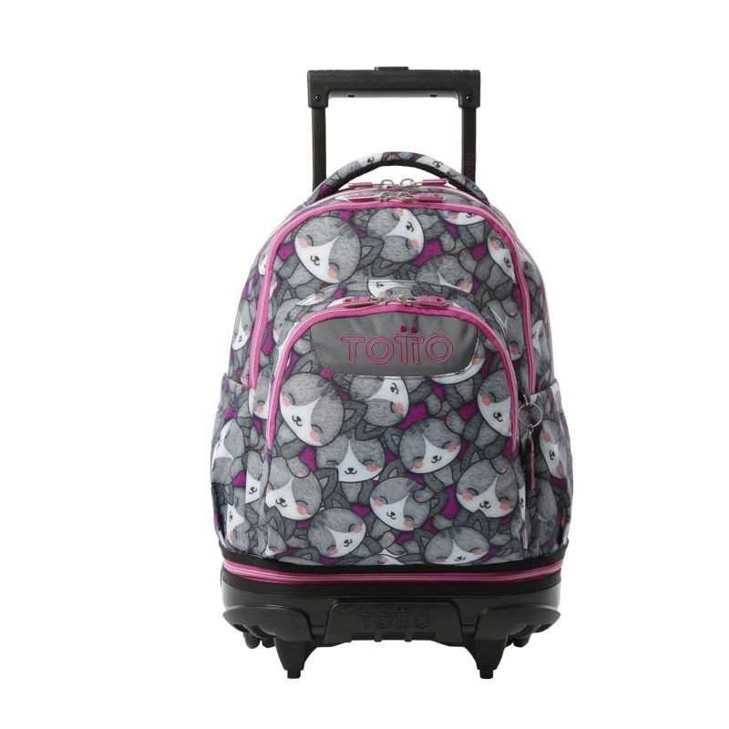 Mochila Escolar Totto con Ruedas Adaptable Tiza Catty