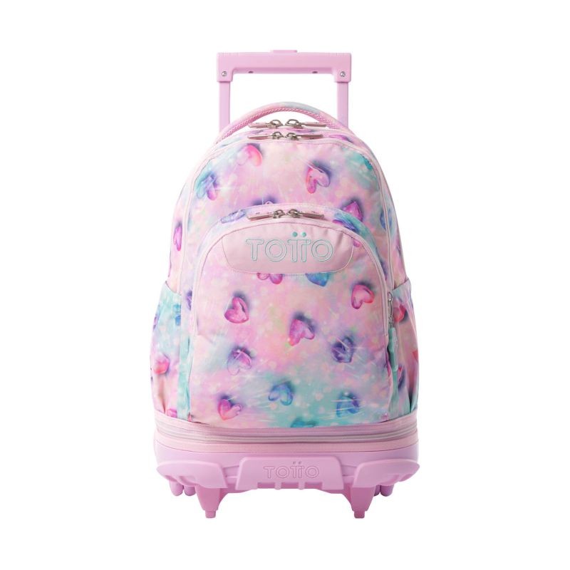 Mochila Escolar Totto con Ruedas Adaptable Tiza Love