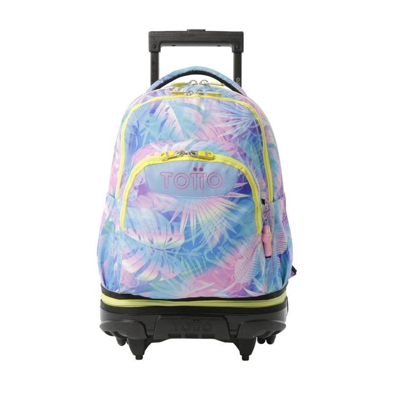 Mochila Escolar Totto con Ruedas Adaptable Tiza Purple