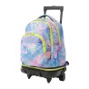 Mochila Escolar Totto con Ruedas Adaptable Tiza Purple